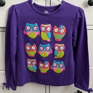 J Khaki Long Sleeve Owl Shirt